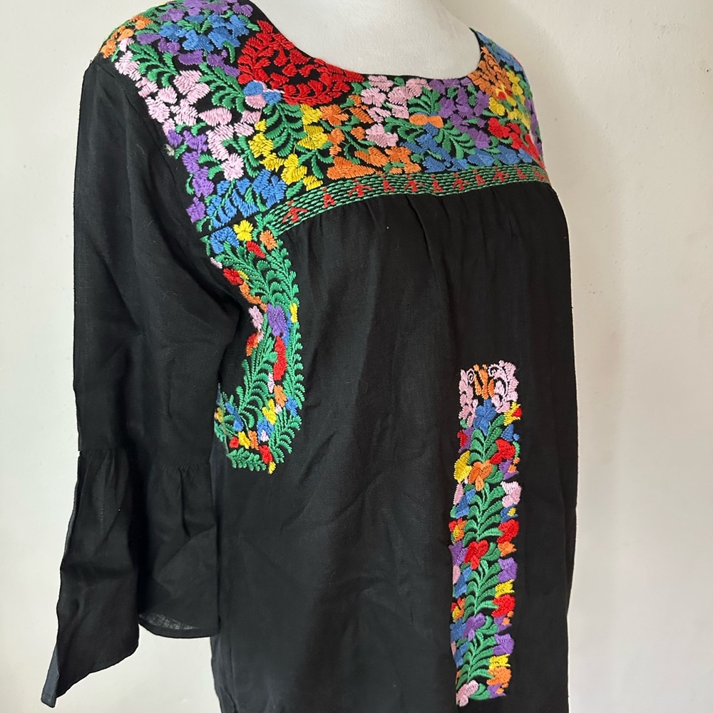 Embroidered Black Floral J.Marie Dress